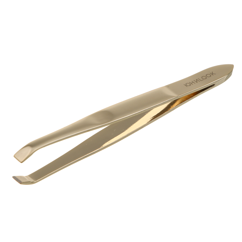 пинцет прямой сталь ultra юниlook 9см цвет золото