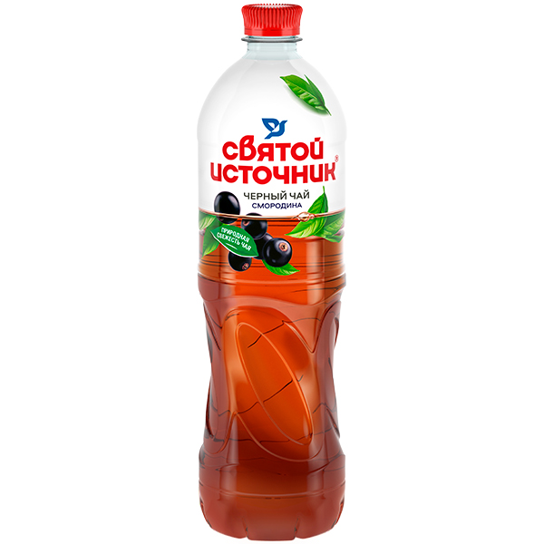 напиток святой источник черный чай смородина 1л