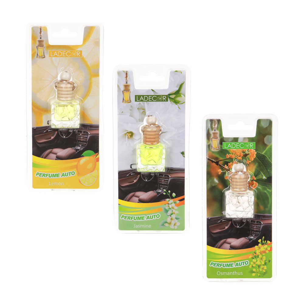 ароматизатор на подвесе, в декоративном флаконе, 3аромата ladecоr