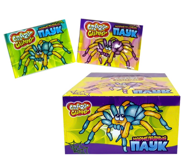 мар-д crazy gummy мармеладный паук  1кор х 12бл х 36шт