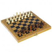 набор игр 3 в 1 (шашки, шахматы, нарды), мдф, 30х30см, 7911