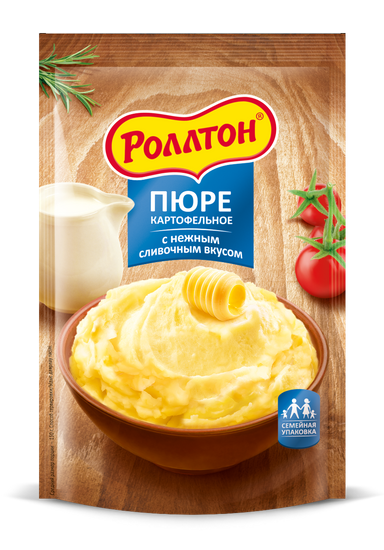 пюре картофельное роллтон сливки дой-пак 240г