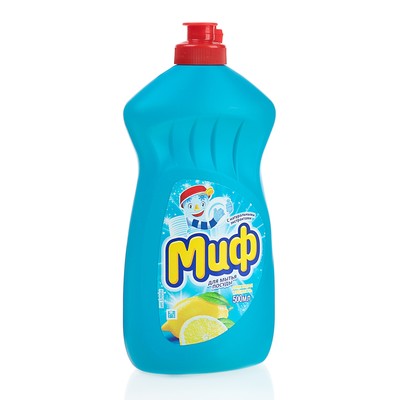 средство для мытья посуды миф 500мл лимонная свежесть 