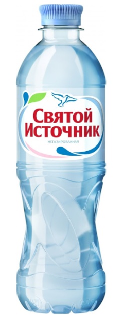 питьевая вода "святой источник" 0,5 литра