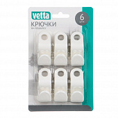 Крючки на вешалку 6шт полипропилен VETTA
