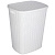корзина для белья с откидной крышкой 50л 43х35х53см пластик белый