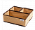 органайзер для хранения горох набор 3шт 28x14x10 ткань/40