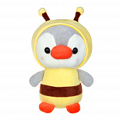 Игрушка мягкая Пингвин в костюме МЕШОК ПОДАРКОВ полиэстер 22см 4диз