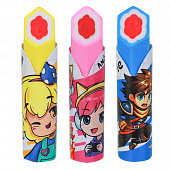 Ластик круглого сечения с цветным срезом Кавай 5х1см 3 дизайна