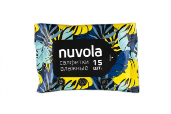 Салфетки влажные Nuvola 15шт