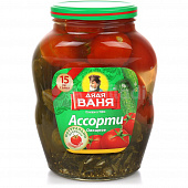 Ассорти овощное помидоры и огурцы Дядя Ваня 1800г