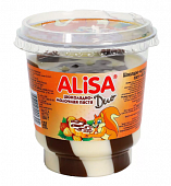 шоколадно-молочная паста alisa duo пластиковый стакан 350г