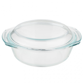 Кастрюля жаропрочная SATOSHI с крышкой стекло 26,7х22,7х10,6см 2л