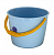 ведро 9,0л б/к лукошко мерное морозостойкое голубой (20) б1223