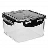 Контейнер герметичный для СВЧ с защелками пластик Good&good квадратный 1,25л