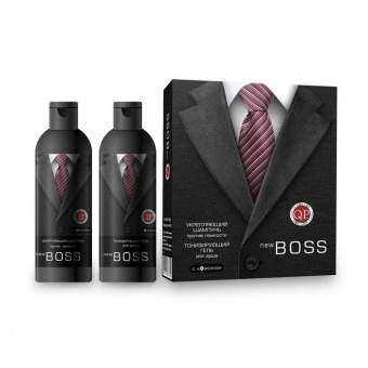 Подарочный набор Q.P. New Boss, мужской №1114 (шампунь+гель для душа)