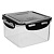 контейнер герметичный для свч с защелками пластик good&good квадратный 1,25л