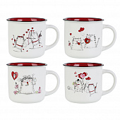 Кружка MILLIMI Все для тебя фарфор 4 дизайна 380мл