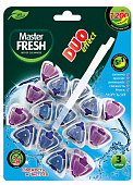 Master FRESH подвесной блок для унитаза DUO EFFECT 1200 смываний 5в1 формула GOLDЛАВАНДА, 3шт