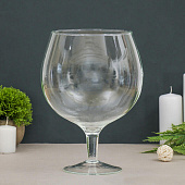 Ваза "Натали-1" бренди на средний ножке d-15см 27x18 см, 3л 1627 797251