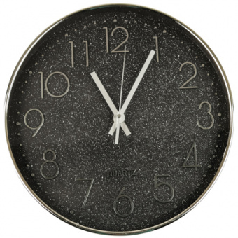 LADECOR CHRONO Часы настенные, 29,3x29,3x5 см, 1xAA, цвет черный космос