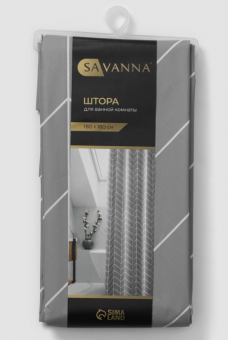 Штора для ванной Perfecto, 180х180см EVA