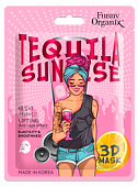 funny organix coctails 3d-mask маска д/лица тканевая 23г tequila sunrise/лифтинг-эффект