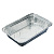 форма для запекания, алюминиевая фольга, 21x14,8x3,8см, l-край