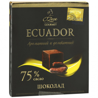 Шоколад O'Zera Ecuador 75% 90г