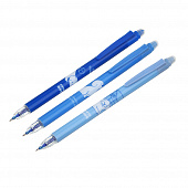 Авторучка гелевая пиши-стирай синяя антискользящий корпус с принтом Собачки 3 дизайна