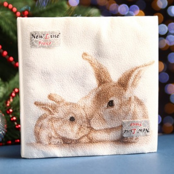 Салфетка 3сл 33*33 New Line DESIGN 20л в асссортименте