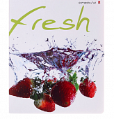 Тетрадь 48л в клетку Фрукты МИКС