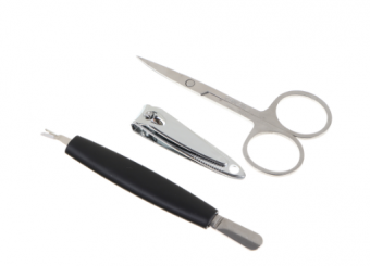 Набор маникюрный 3пр триммер с пушером, книпсер, ножницы ЮНИLOOK