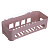 полка настенная прямоугольная глубокая пластик vetta classic пудровый 26x10,5x6,5см