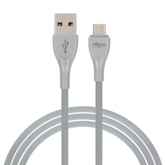 Кабель для зарядки FORZA, Акварель, Micro USB, 1м, 2A, пластик, микс цветов