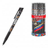 Ручка шариковая автомат ErichKrause ColorTouch Rough Native, узел 0,7мм, чернила/синие