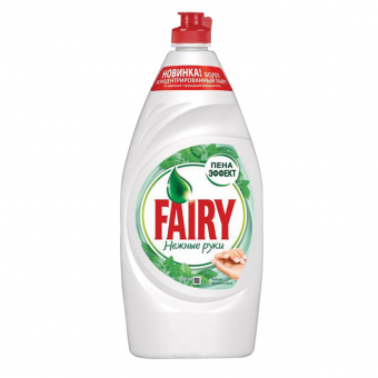 Средство для мытья посуды FAIRY, 900мл, Нежные руки Чайное дерево и мята