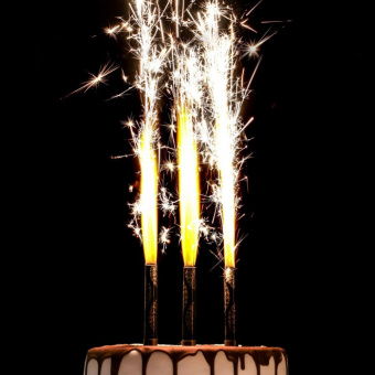 Набор тортовых свечей фонтанов "Шарики", 10 см, 3 шт, картон 6626921