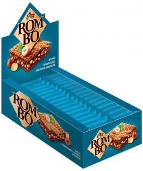 Вафли Rombo с ореховой начинкой 12.5г