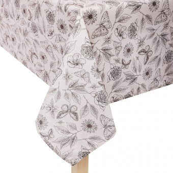 Скатерть текстильная PROVANCE Орин 110х140см с водоотталкивающей пропиткой бабочки