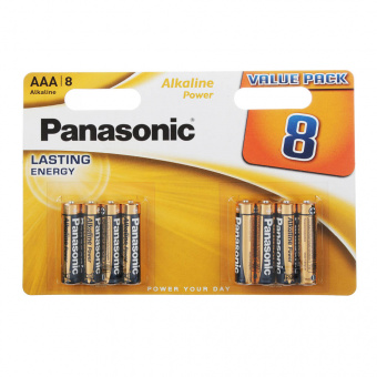 Батарейки Panasonic 8шт Alkaline Power LR03/286 BL8, 726782
