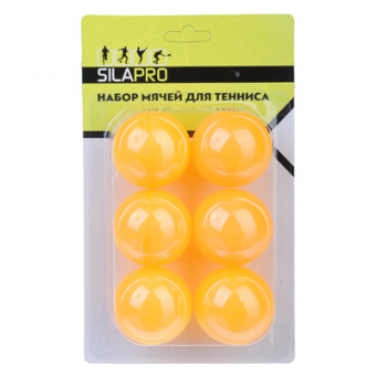 Набор мячей для тенниса SILAPRO 6шт, целлулоид