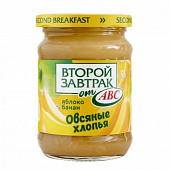 Десерт фруктовый АВС 250г Яблоко банан с овсянными хлопьями