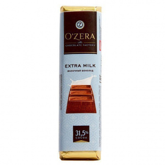 Шоколад молочный O`Zera с желейной-клубничной начинкой 50г
