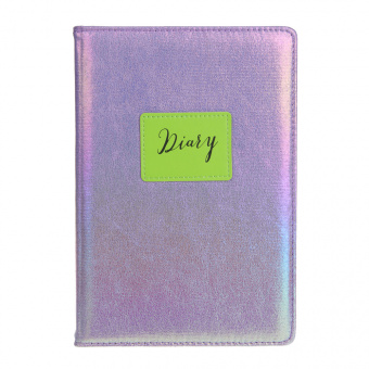 Ежедневник недатир ФРЭШ А5 320стр тв обл с порол иск кожа с печатью нашивка красный срез