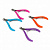кусачки для кутикул с прорезиненной ручкой, хром, металл, 10см, 4 цвета, j87156962