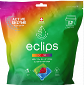 капсулы д/стирки color eclips 12шт