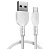 кабель hoco x20 type-c - usb 3а pvc оплетка белый 2м