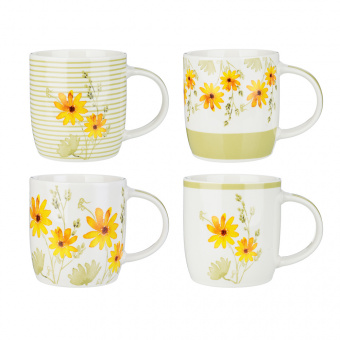 Кружка MILLIMI Ромашки фарфор 4 дизайна 360мл