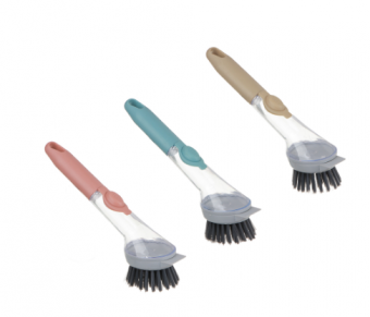 Щетка длинная с дозатором, полипропилен, 22,5х5,5х4,5см, 3цв VETTA